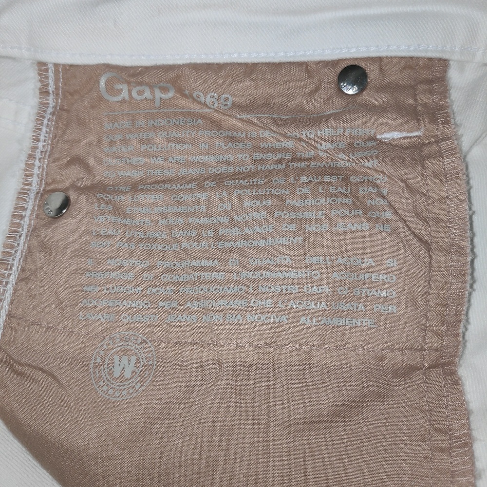 GAP woman's straight  white jeans - Picture 6 of 8